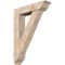 Ekena Millwork Traditional Traditional Smooth Bracket w/ Offset Brace, Douglas Fir, 7 1/2"W x 32"D x 44"H BKT0806X32X44TRA01SDF - alternate 1